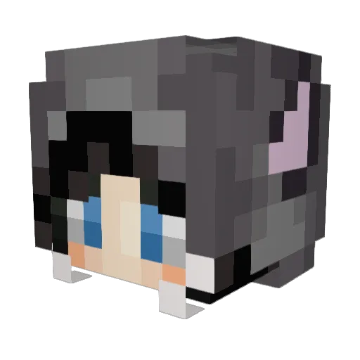 amypumpkin Minecraft avatar head, 3D render