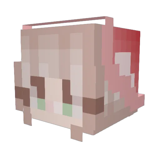 amythyst_waa Minecraft avatar head, 3D render
