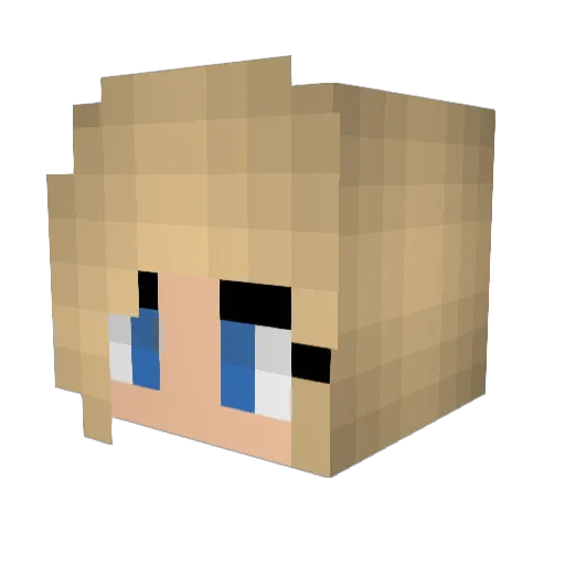 amyxox805 Minecraft avatar head, 3D render