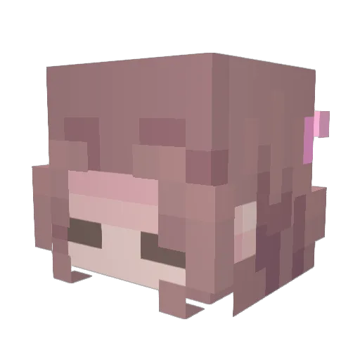 amz0711 Minecraft avatar head, 3D render