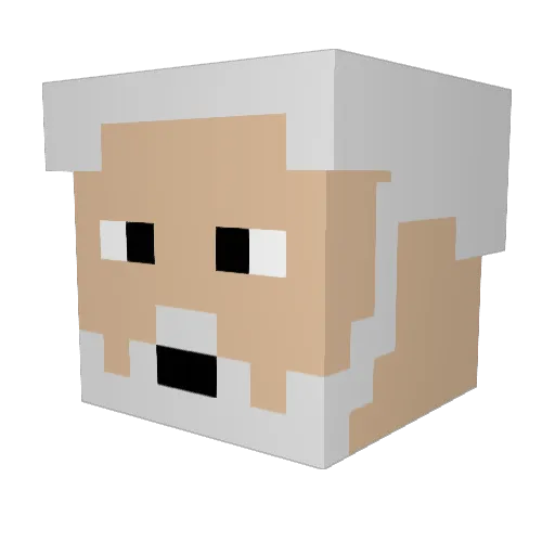 amzgcreeper Minecraft avatar head, 3D render