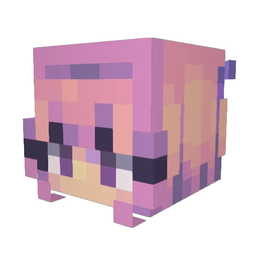 amzmch Minecraft avatar head, 3D render