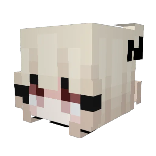 an1a09 Minecraft avatar head, 3D render