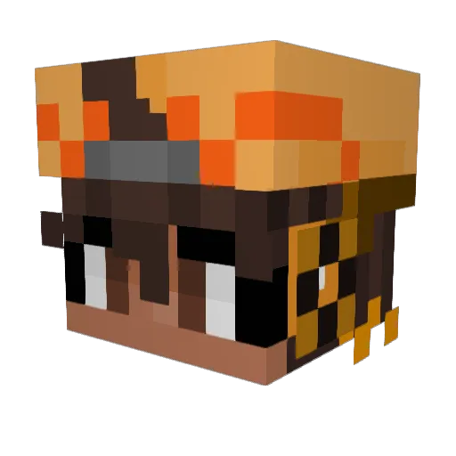 an3kt Minecraft avatar head, 3D render