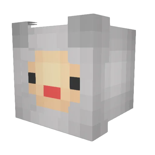 an3tonio Minecraft avatar head, 3D render