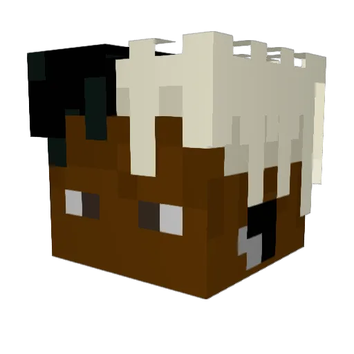 an_operator Minecraft avatar head, 3D render