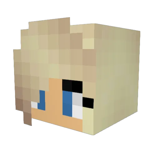 ana3977 Minecraft avatar head, 3D render