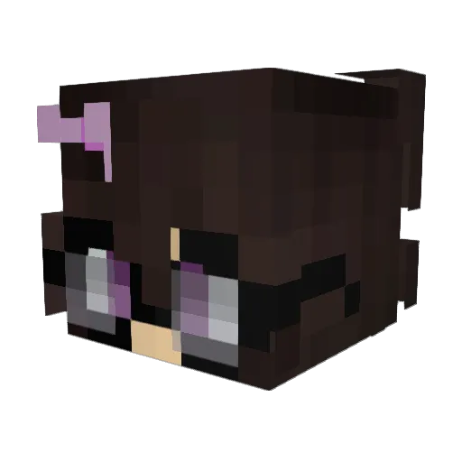 anaaja Minecraft avatar head, 3D render