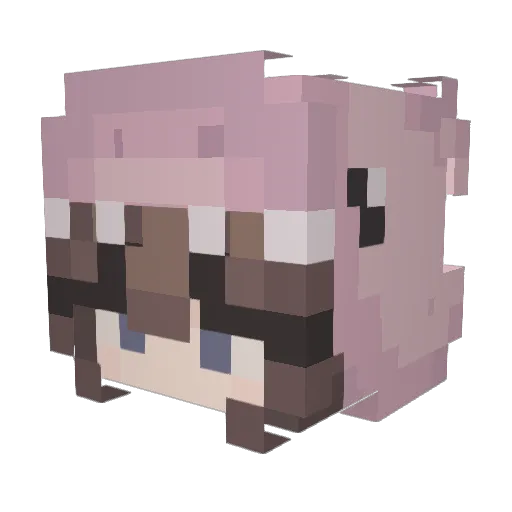 anabellah1 Minecraft avatar head, 3D render