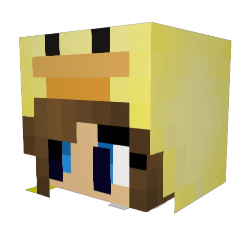 anabelle3208 Minecraft avatar head, 3D render