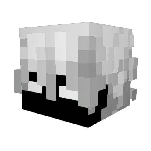 anabiozz Minecraft avatar head, 3D render