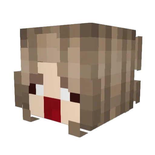 anacondalinda Minecraft avatar head, 3D render