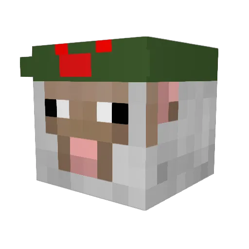 anacortesba Minecraft avatar head, 3D render