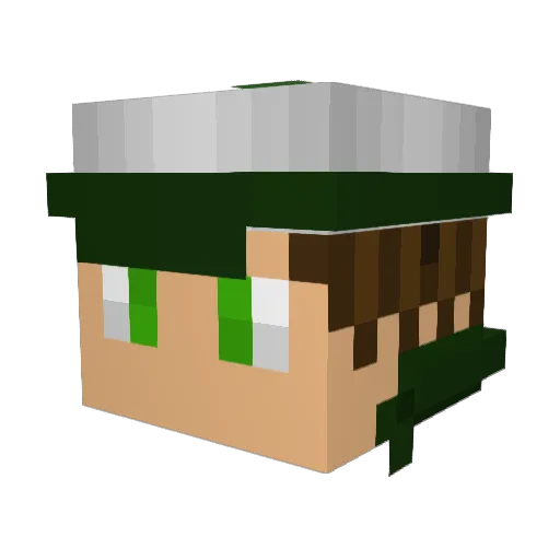 anadventurer4 Minecraft avatar head, 3D render
