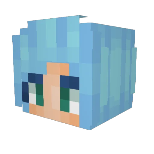 anais448 Minecraft avatar head, 3D render