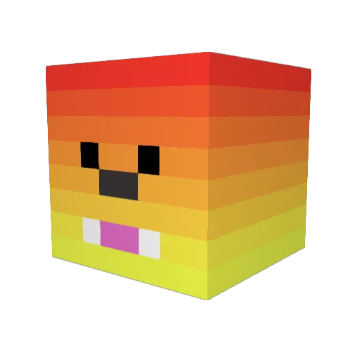 anakineh Minecraft avatar head, 3D render