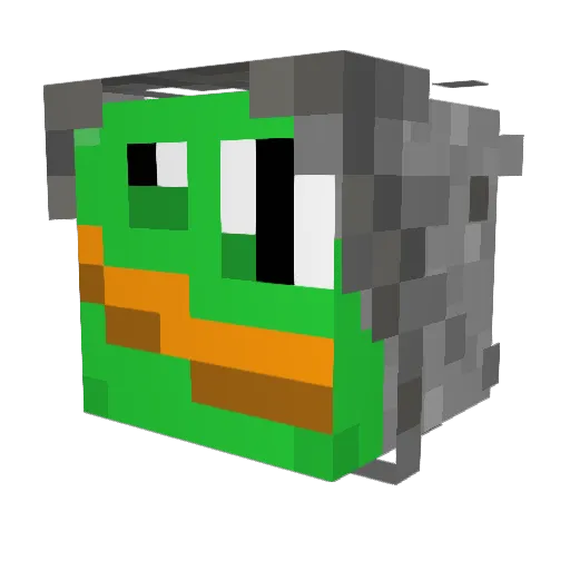 analien0 Minecraft avatar head, 3D render