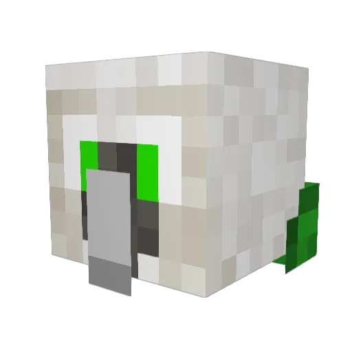 analogVulpine Minecraft avatar head, 3D render