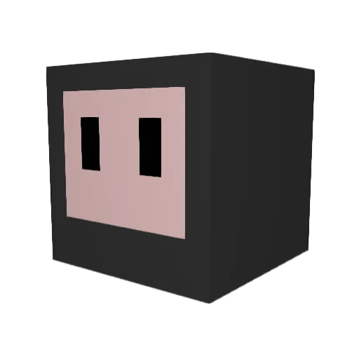 analogue12 Minecraft avatar head, 3D render