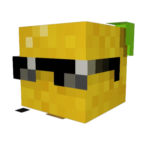 ananas546454 Minecraft avatar head, 3D render