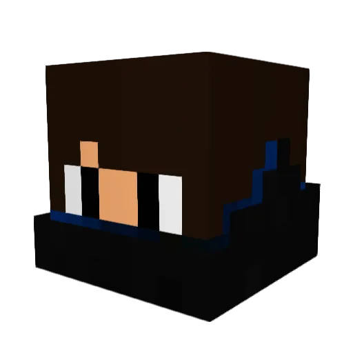 anantadri Minecraft avatar head, 3D render