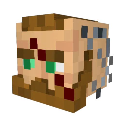 anarchist_monk Minecraft avatar head, 3D render