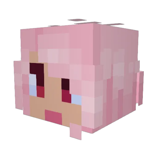 anastazja_1293 Minecraft avatar head, 3D render