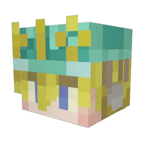 anasui1 Minecraft avatar head, 3D render