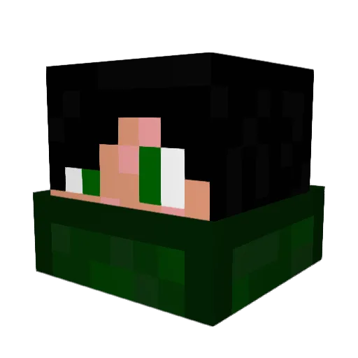 anathebest Minecraft avatar head, 3D render