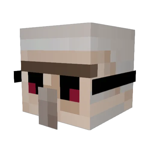 anatnoMynoT Minecraft avatar head, 3D render