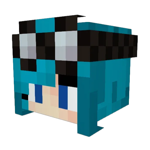 anavira Minecraft avatar head, 3D render