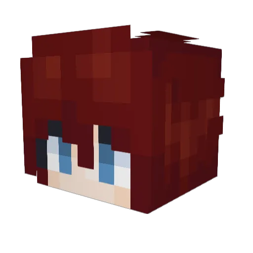 anber0th Minecraft avatar head, 3D render