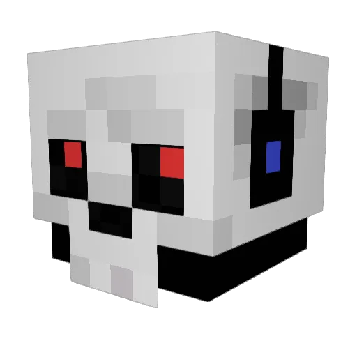 ancelmosemideus Minecraft avatar head, 3D render