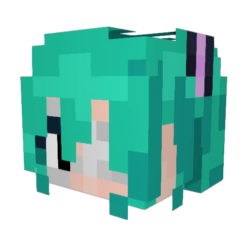 anchen1232 Minecraft avatar head, 3D render