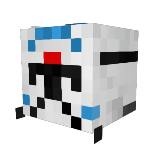 ancoyner Minecraft avatar head, 3D render