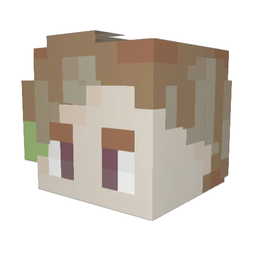 ancsik17 Minecraft avatar head, 3D render