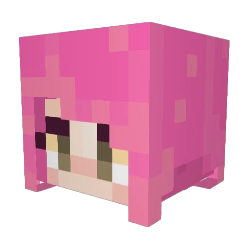 and13s Minecraft avatar head, 3D render