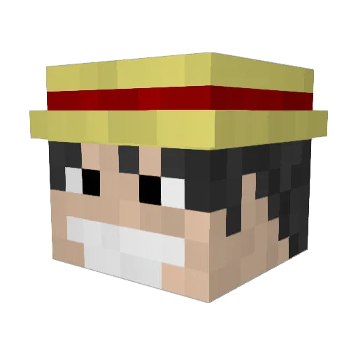 andal94n Minecraft avatar head, 3D render