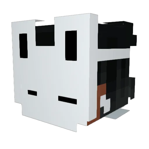 andalibm Minecraft avatar head, 3D render