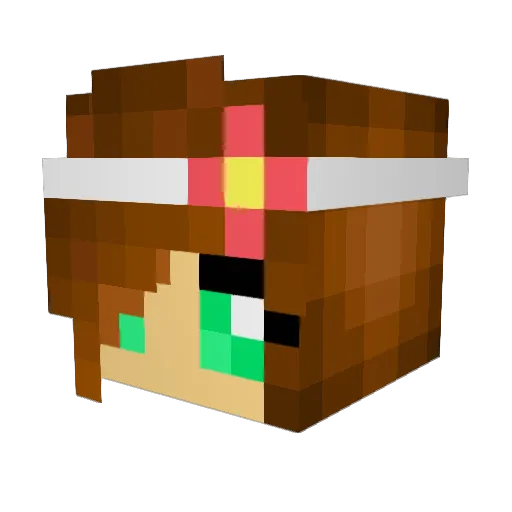 andayplays Minecraft avatar head, 3D render
