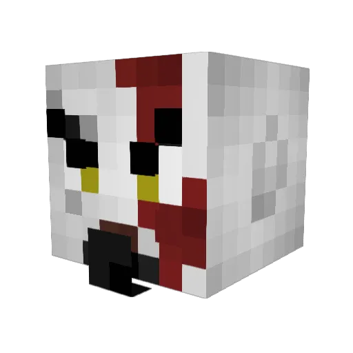 anddreygg Minecraft avatar head, 3D render