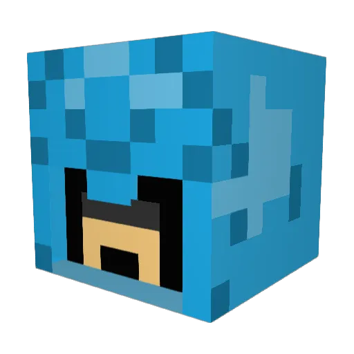 ande2000 Minecraft avatar head, 3D render