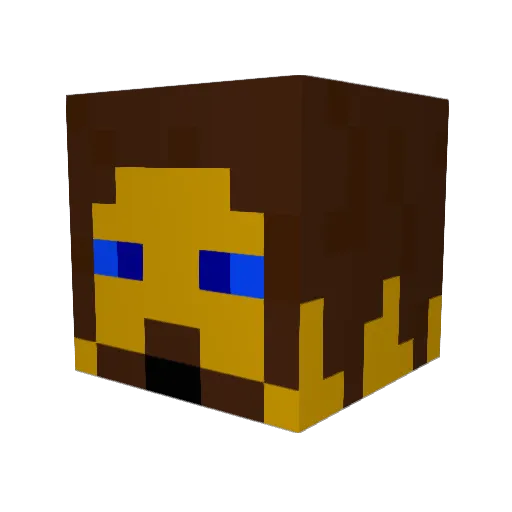 andee123ice Minecraft avatar head, 3D render