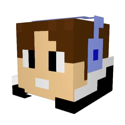 ander_21 Minecraft avatar head, 3D render