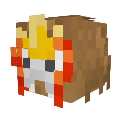 anderlas Minecraft avatar head, 3D render