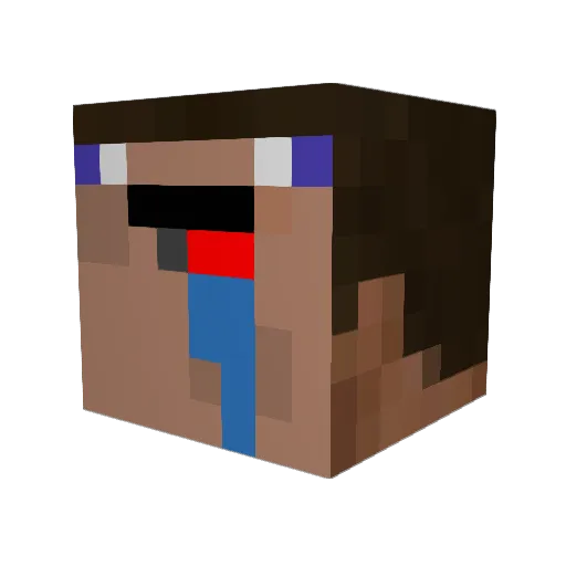 anderpro26 Minecraft avatar head, 3D render
