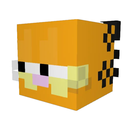 anderred Minecraft avatar head, 3D render