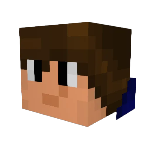 andersenbasse Minecraft avatar head, 3D render
