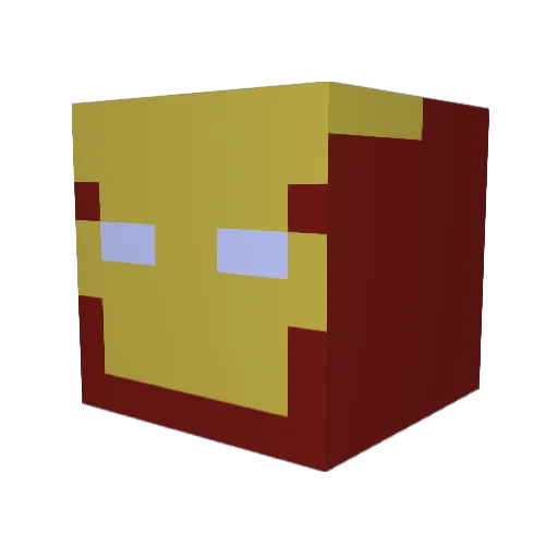 andersklitholm Minecraft avatar head, 3D render