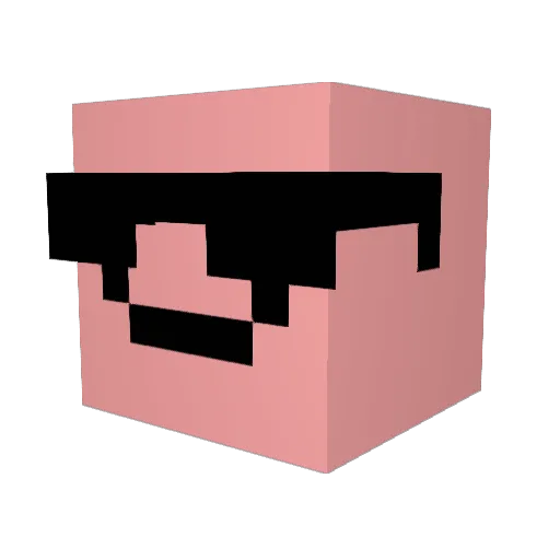 anderwbake Minecraft avatar head, 3D render